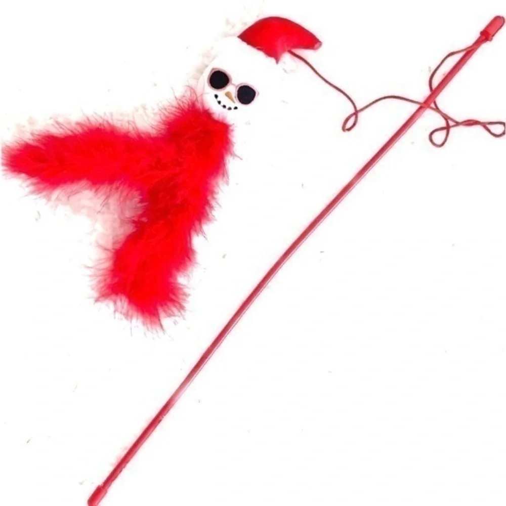 5 for $25! NWOT! Snowman w/ Sunglasses Cat Teaser Toy!